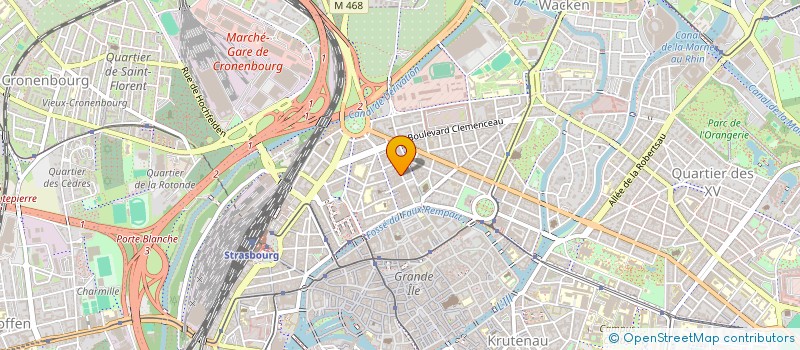 localisation de l'entreprise GALERIE ASSOCIATIVE IMPACT  STRASBOURG