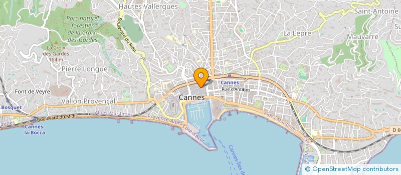 localisation de l'entreprise GALERIE AU DEUXIEME à CANNES