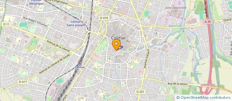 localisation de l'entreprise GALERIE AUDET  COLMAR