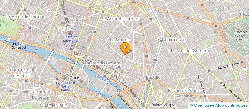 localisation de l'entreprise GALERIE BASTIAN SARL  PARIS