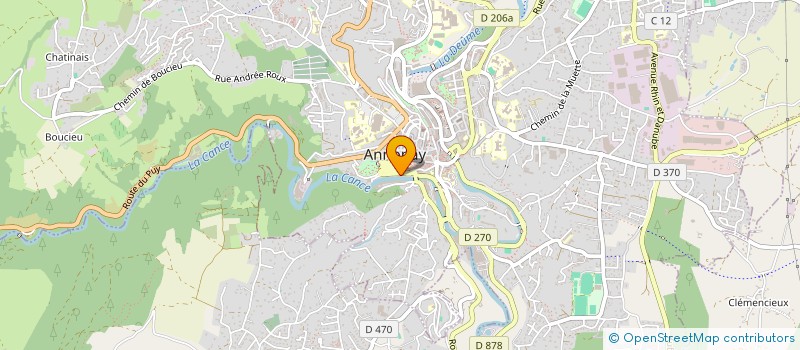 localisation de l'entreprise GALERIE CAMARADE  ANNONAY