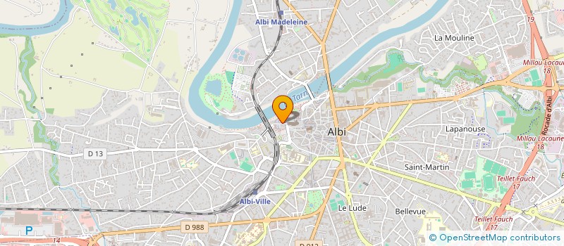 localisation de l'entreprise GALERIE CASTEL'ART à ALBI