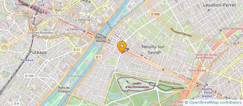 localisation de l'entreprise GALERIE CHADELAUD à NEUILLY-SUR-SEINE