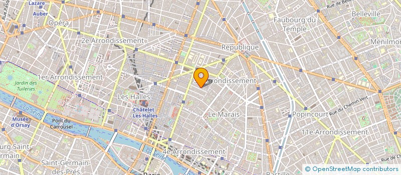 localisation de l'entreprise GALERIE CHRISTIAN BERST  PARIS