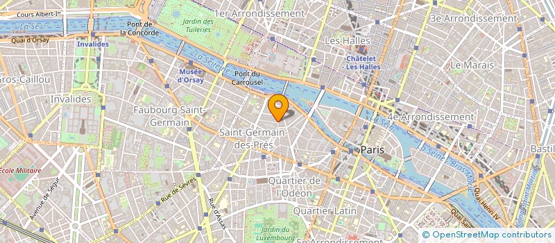 localisation de l'entreprise GALERIE CHRISTINE AUBRY  PARIS