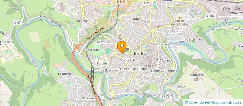 localisation de l'entreprise GALERIE CV à RODEZ