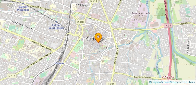 localisation de l'entreprise GALERIE D ART BROGLIN à COLMAR