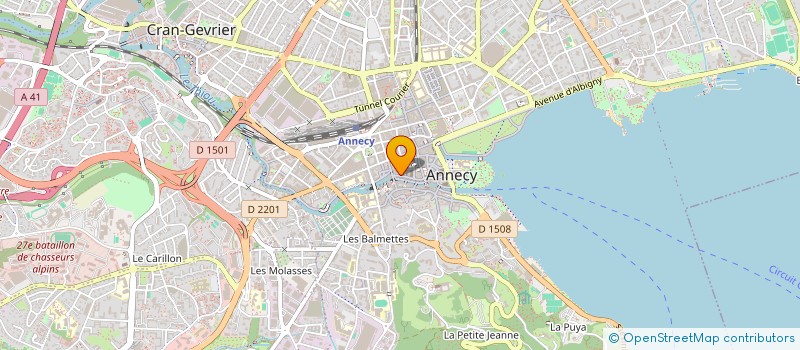 localisation de l'entreprise GALERIE D'ART DE WARENS à ANNECY