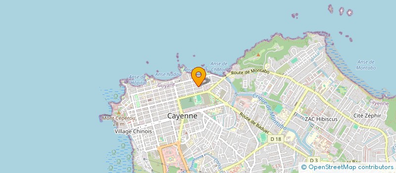 localisation de l'entreprise GALERIE DE LA BEAUTE  CAYENNE