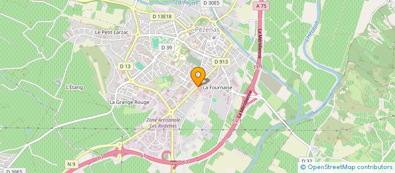 localisation de l'entreprise GALERIE DE LA PRESSE à PEZENAS