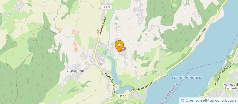 localisation de l'entreprise GALERIE DES CREATEURS  LES ABRETS EN DAUPHINE