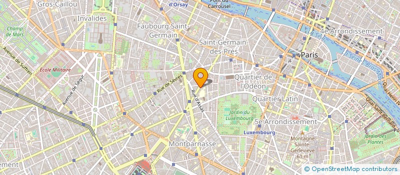 localisation de l'entreprise GALERIE DU 6EME ART à PARIS