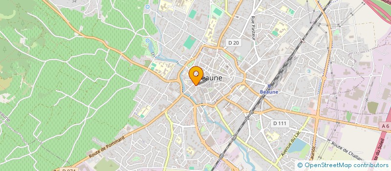 localisation de l'entreprise GALERIE DU CADRAN SOLAIRE  BEAUNE