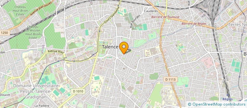 localisation de l'entreprise GALERIE DU CENTRE COMMERCIAL DU SABLAR  TALENCE