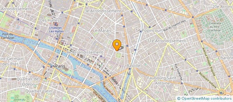 localisation de l'entreprise GALERIE DU MARAIS  PARIS