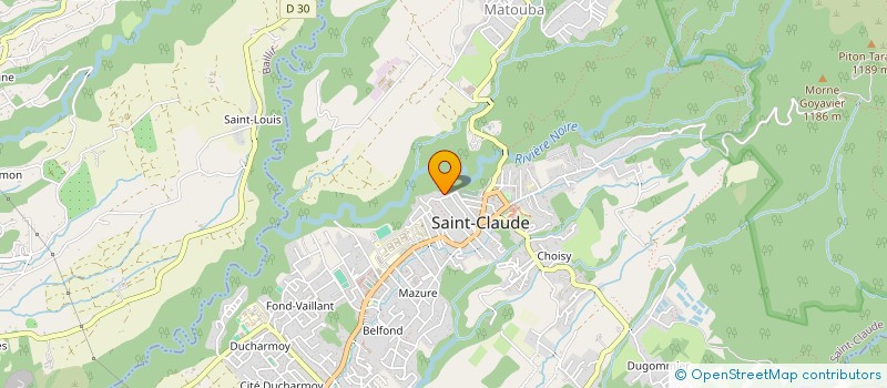 localisation de l'entreprise GALERIE DU PLATEAU à SAINT-CLAUDE