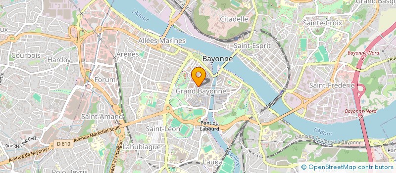 localisation de l'entreprise GALERIE DUBASQUE à BAYONNE