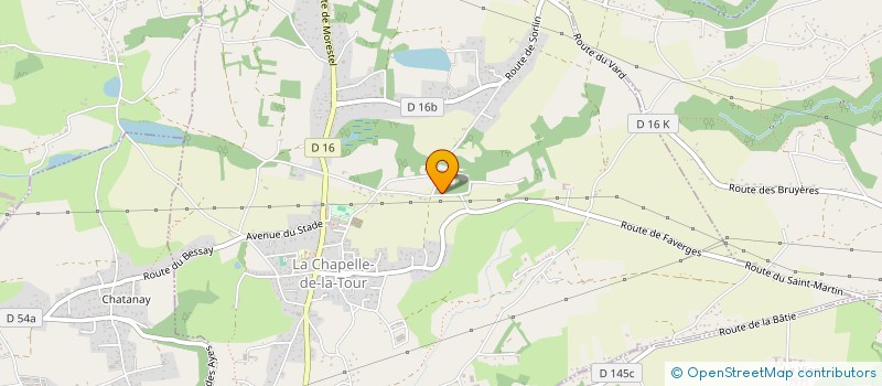 localisation de l'entreprise GALERIE ELIZABETH COUTURIER  LA CHAPELLE-DE-LA-TOUR