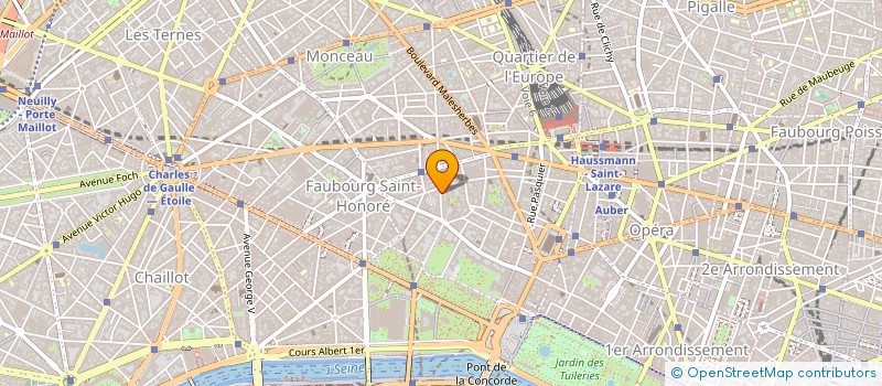 localisation de l'entreprise GALERIE ELYSEE MIROMESNIL EURL  PARIS