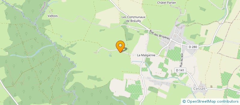 localisation de l'entreprise GALERIE ERIC BEAUMONT ET ASSOCIES  CESSET