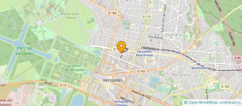 localisation de l'entreprise GALERIE FREDERIC ROULETTE à VERSAILLES
