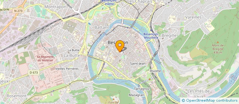 localisation de l'entreprise GALERIE G  BESANCON