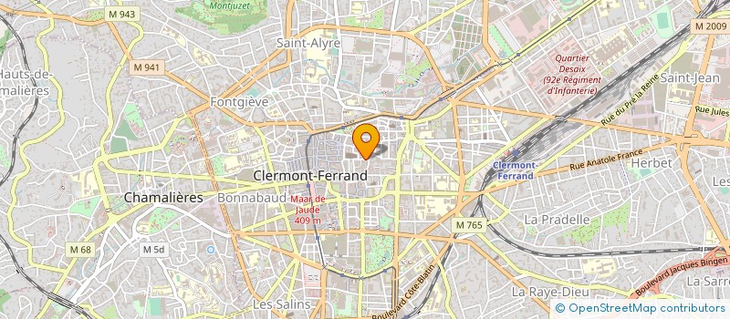 localisation de l'entreprise GALERIE GASTAUD à CLERMONT-FERRAND