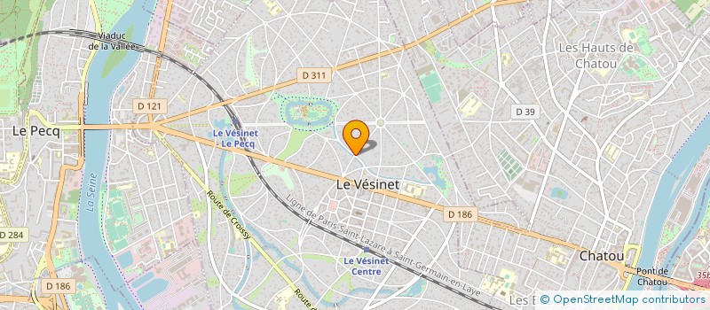 localisation de l'entreprise GALERIE GILBERT BARD à LE VESINET