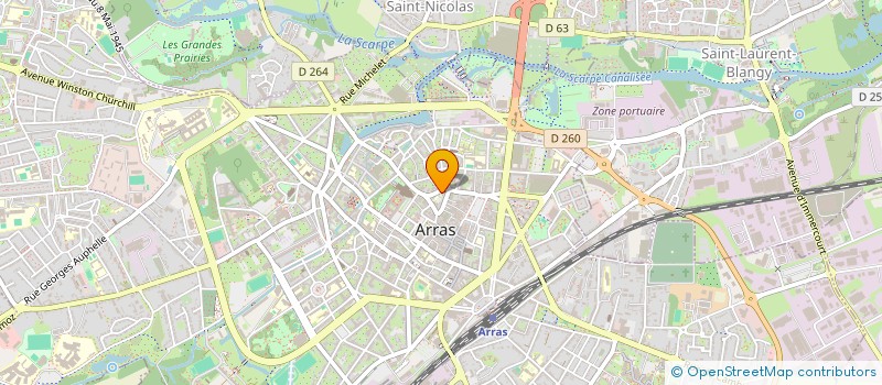 localisation de l'entreprise GALERIE GRAPH à ARRAS