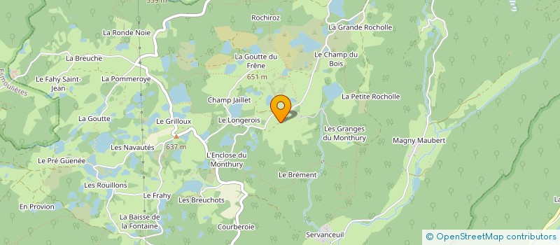 localisation de l'entreprise GALERIE HERMINE CHEVILLAT  SERVANCE-MIELLIN