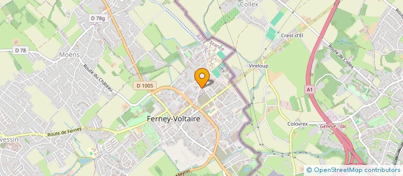 localisation de l'entreprise GALERIE IMMOBILIERE à FERNEY-VOLTAIRE