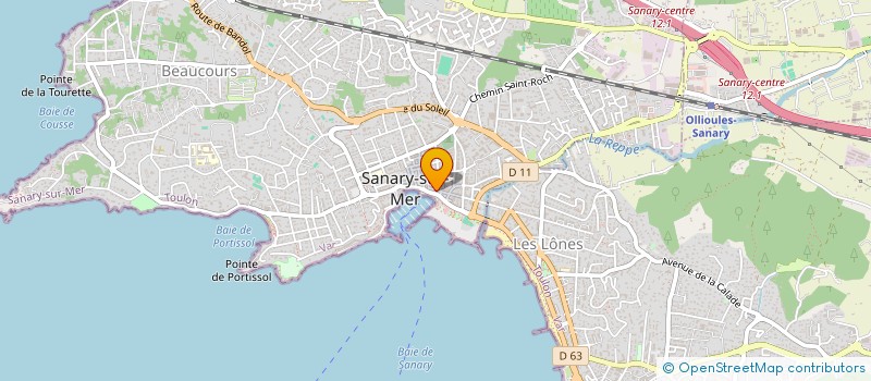 localisation de l'entreprise GALERIE JAFB à SANARY-SUR-MER
