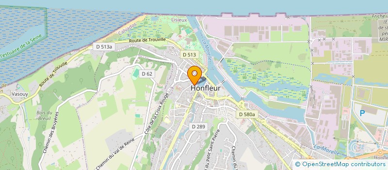 localisation de l'entreprise GALERIE JEAN-CHRISTOPHE ROBERT à HONFLEUR