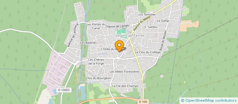 localisation de l'entreprise GALERIE LAGRANGE BORDEAUX  LEGE-CAP-FERRET