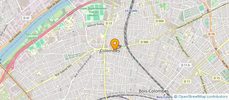 localisation de l'entreprise GALERIE LE CENTAURE à COLOMBES