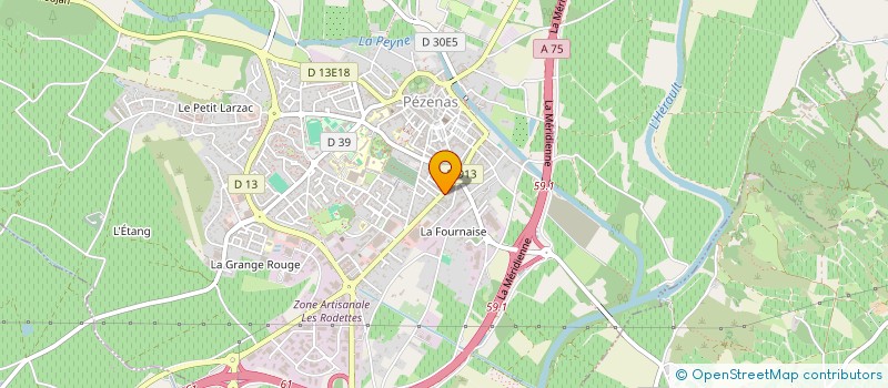localisation de l'entreprise GALERIE LES CHINEURS à PEZENAS