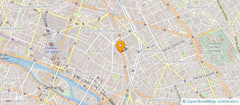 localisation de l'entreprise GALERIE LH  PARIS