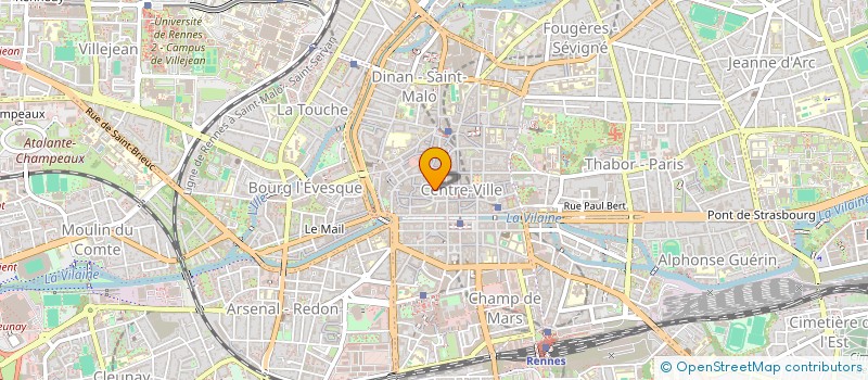 localisation de l'entreprise GALERIE M à RENNES