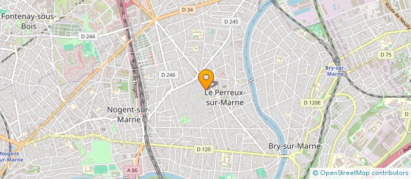 localisation de l'entreprise GALERIE MNEMOSYNE  LE PERREUX-SUR-MARNE