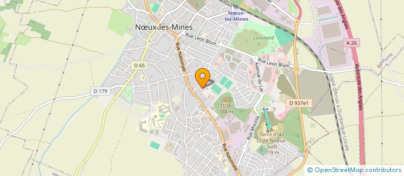 localisation de l'entreprise GALERIE MODE  NUX-LES-MINES