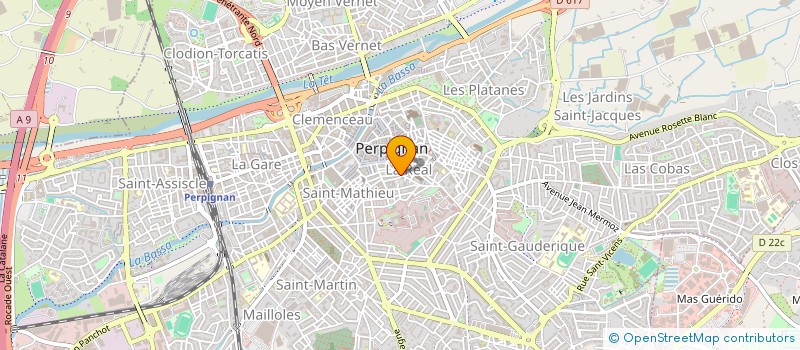 localisation de l'entreprise GALERIE PASSE PARTOUT  PERPIGNAN