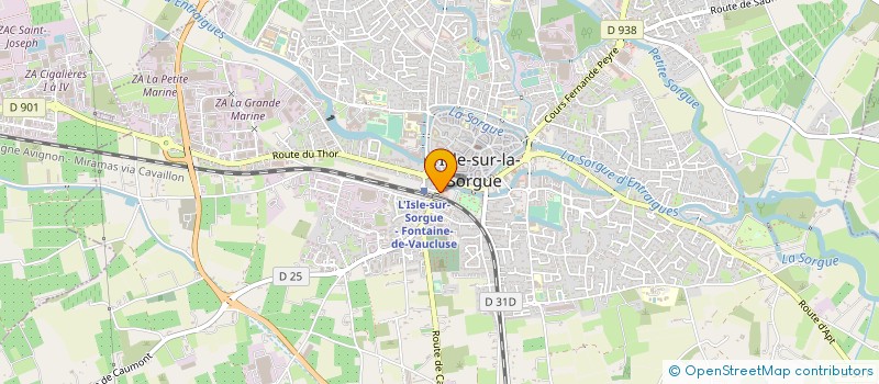localisation de l'entreprise GALERIE PIERINI à L'ISLE-SUR-LA-SORGUE