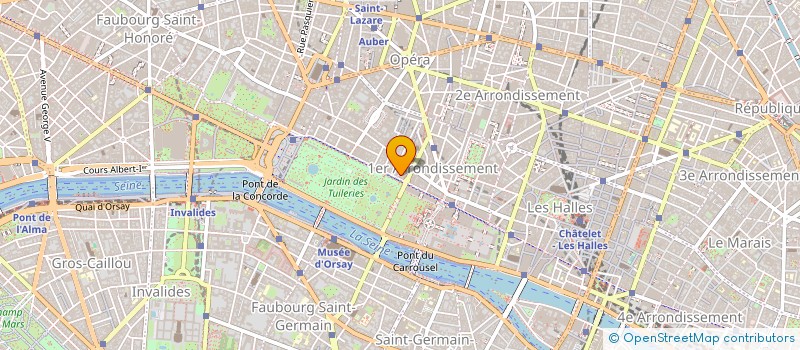 localisation de l'entreprise GALERIE SAINT HONORE  PARIS