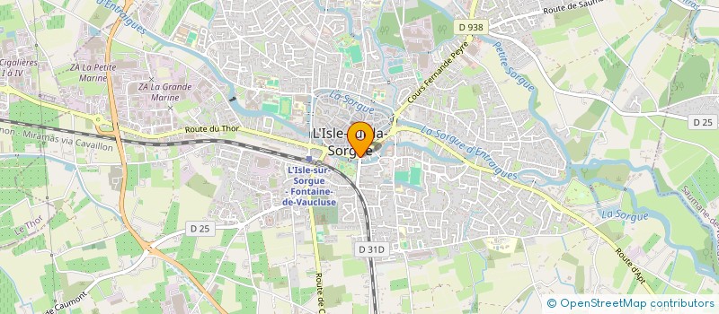 localisation de l'entreprise GALERIE SAN MARCO à L'ISLE-SUR-LA-SORGUE