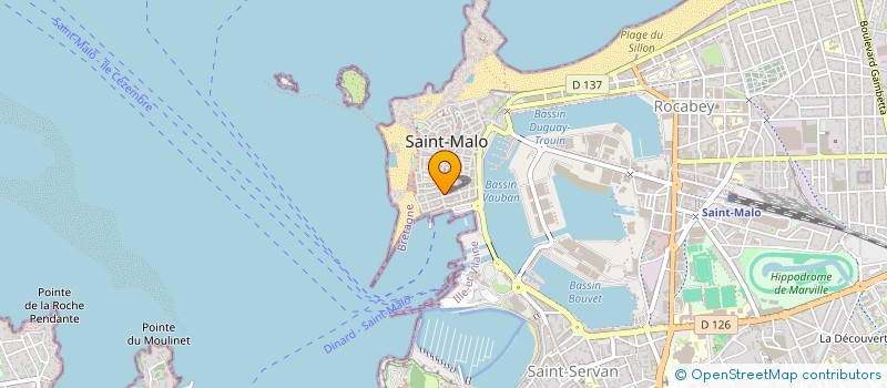 localisation de l'entreprise GALERIE SEBASTIEN LUCE à SAINT-MALO