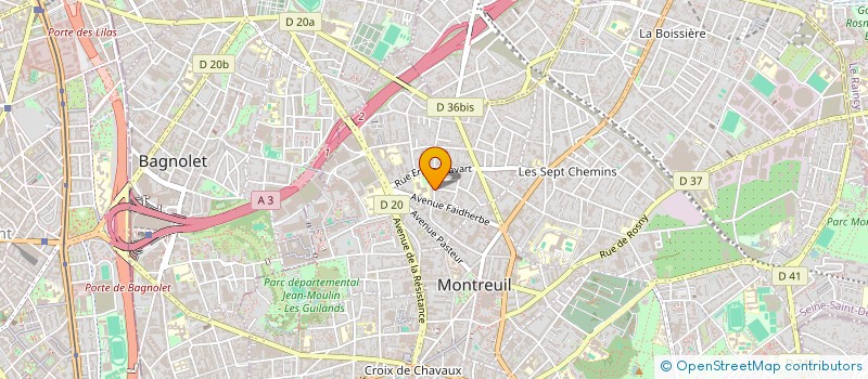 localisation de l'entreprise GALERIE SHIRVANE ROGER MESBEY  MONTREUIL