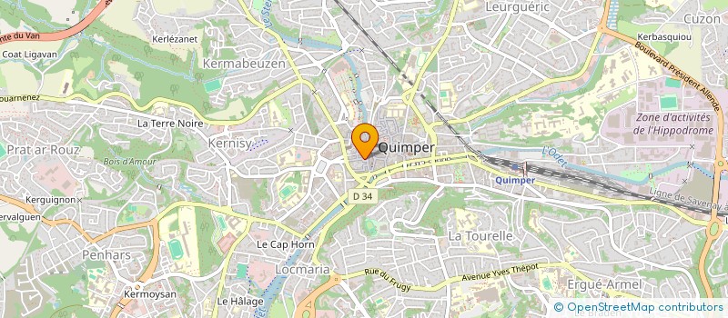 localisation de l'entreprise GALERIE TO à QUIMPER