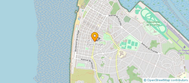 localisation de l'entreprise GALERIE TOILES D'OPALE  LE TOUQUET-PARIS-PLAGE