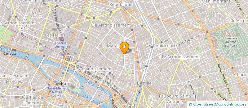 localisation de l'entreprise GALERIE URBI ET ORBI à PARIS