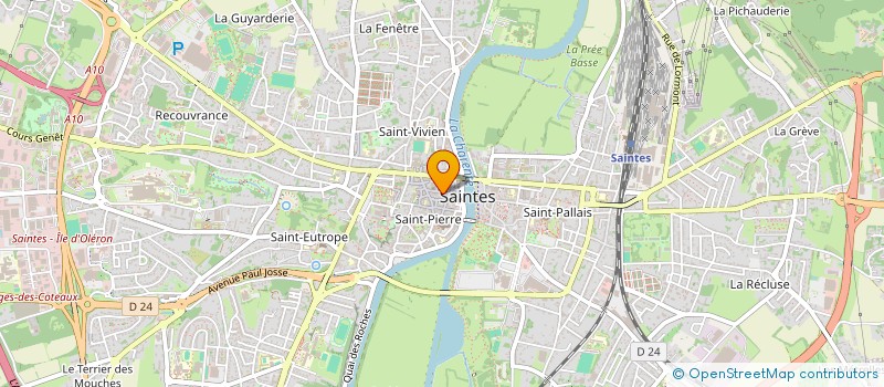 localisation de l'entreprise GALERIE VICTOR HUGO  SAINTES